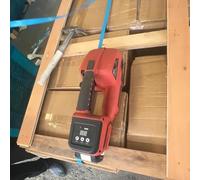 MegLob Reggiatrice elettrica, reggiatrice automatica portatile, tenditore con display digitale per scatole e mattoni da imballaggio, facile da usare per l'imballaggio di magazzino,1 battery