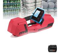 MegLob Reggiatrice Elettrica, Tensionatore Automatico Per Reggiatura, Pressa Per Presse Per Fusione A Caldo Compatibile Con Reggia in PP/PET,Two batteries