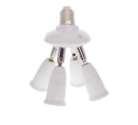 MeGLob Splitter 2/3/4/5 Teste Base Regolabile Convertitore Adattatore Lampadina Portalampada Splitter Presa (Color : E14 TO E27, Size : 220V)