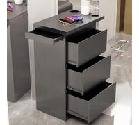 MegLob Supporto Per Parrucchiere in Acciaio Inossidabile, Postazione Di Lavoro Per Barbiere Ad Alta Resistenza, Carrello Portaoggetti Professionale Per Parrucchieri,Black pro