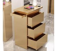 MegLob Supporto Per Parrucchiere in Acciaio Inossidabile, Postazione Di Lavoro Per Barbiere Ad Alta Resistenza, Carrello Portaoggetti Professionale Per Parrucchieri,Gold pro