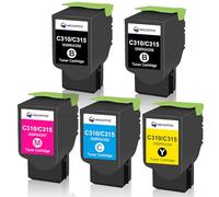 MEGOFFICE C310 C315 cartucce Toner Compatibile per Xerox C310 C315 Toner per 006R04356 006R04357 006R04358 006R04359 C315DNI C310DNI C315dni Stampante laser (5 Pack)