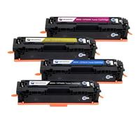 MEGOFFICE Cartuccia toner CF540X 203X compatibile per HP 203X 203A CF540X CF541X CF542X CF543X CF540A per Color Laserjet Pro MFP M281fdw M280nw M281cdw M254dw M254nw M254dn (confezione da 4)