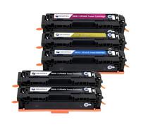MEGOFFICE Cartuccia toner CF540X 203X compatibile per HP 203X 203A CF540X CF541X CF542X CF543X CF540A per Color Laserjet Pro MFP M281fdw M280nw M281cdw M254dw M254nw M254dn (confezione da 5)