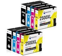 MEGOFFICE PGI-2500XL Cartucce d'inchiostro compatibili per Canon 2500 XL PGI 2500XL Cartucce per Maxify MB5050 MB5150 MB5450 MB5350 iB4150 MB4050 MB5155 MB5455 iB4000 MB5100 (8 Pack)