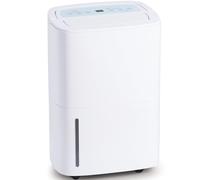 Megonia Deumidificatore 55L/Giorno per la Casa: Elettrico Portatile con Igrometro, Pompa di Scarico Continuo 350m³/h per Cantina/Bagno/Garage - Per Stanze fino a 150㎡|Modalità Silenziosa 40dB