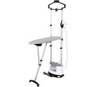 Megonia Ferro da Stiro Verticale Professionale: 1400W 6Bar 12 Livelli di Vapore Regolabili con Asta Telescopica Piastra Ceramica Ideale per Tende/Hotel/Ufficio/Camicie/Tessuti/Casa/Lavanderia