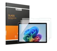 MEGOO Pellicola protettiva in vetro temperato per Surface Pro 11/10/9/8/X, anti-luce blu, durezza 9H, chiarezza HD, facile installazione, sensibile al tocco, confezione da 2