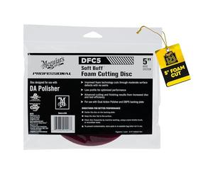 Meguiar's 5 Inch DA Foam Cutting Disc Red, Tampone rosso per rotorbitali per paste abrasive, 127 mm