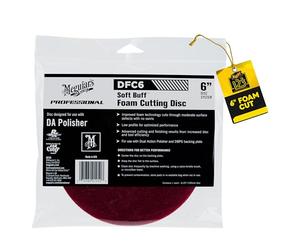 Meguiar's 6 inch da Foam Cutting Disc Red, Tampone Rosso per rotorbitali per Paste Abrasive, 152 mm