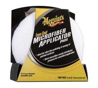 Meguiar's Dischi in Microfibra, Bianchi, 12.7 cm - Permettono l'Applicazione Uniforme di Shampoo, Polish e Paste Abrasive sulle Superfici, Riutilizzabili, 2/Confezione, X3080EU