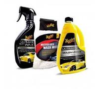 MEGUIARS,KIT AUTO NUOVA, LAVAGGIO E MANUTENZIONE CARROZZERIA AUTO 3 PEZZI