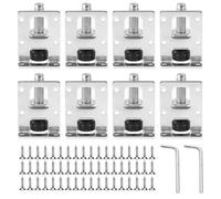 MEGYAD 8 piedini regolabili in altezza: 55 mm, colore moderno, galvanizzato, 50 x 40 cm, per mobili interni, mobili da ufficio, armadi, scaffali, tavoli, scrivanie, dispositivi meccanici, attrezzature