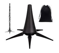 MEGYAD Supporto per Clarinetto Nero: Supporto per Tromba Pieghevole a 5 Gambe, Supporto Portatile per Tromba con Borsa da Trasporto per Clarinetto A e B, Trasporto nel Bocchino