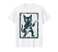 Meh Ghost with Black Cat Coffee Cute Halloween Spooky Season Maglietta