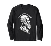 Meh Good Enough Mediocrate Divertente Parodia di filosofia Greca Maglia a Manica