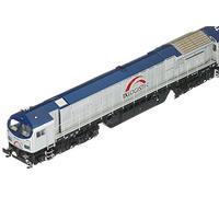 Mehano 58921 TXL -DC - Locomotiva Diesel Blue Tiger 2, Colore: Argento/Rosso