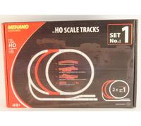 MEHANO F101 Set ampliamento tracciato binari curvi + scambi 17pz cod 100 H0 1:87