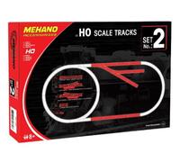 Mehano F102 - Set Binari 2, 30 Pezzi, Scala H0 - NUOVO