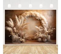 MEHOFOND 3 x 2,1 m Boho fotografia sfondo retrò bohemien floreale pampa sfondo bambino festa di compleanno matrimonio incinta ritratto Decor Photo Studio puntelli