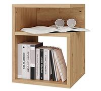 Mehome TOP E SHOP Tini - Comodino artigianale in rovere, 30 x 30 x 40 cm