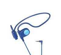 Mehomeli Cuffie per bambini, cuffie con cavo a conduzione d'aria, auricolari aperti, limitazione del volume 85 dB, blu