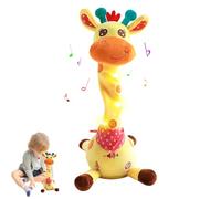 MeHoo Giraffa parlante, Giraffa danza, Giraffa giocattolo Riferimento, Giraffa cantante con funzione di controllo del volume, bambola di peluche leggera del bambino Ripeti quello che dici