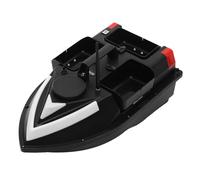 MEHOOSPVN Barca per esche da pesca, 500 m, telecomando, con GPS, 3 scatole per esche, barca da pesca, barca per mangime, luce di ricerca, colore nero (5200 mAh)