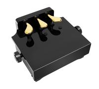 MEHOOSPVN Pedali per pianoforte per bambini, estensori per pedale per bambini, regolabili in altezza, con 3 pedali, colore nero, materiale ABS, adatto per bambini da 4 a 12 anni