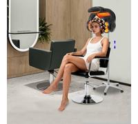 MEHOOSPVN Salon - Cuffia da parrucchiere, 1400 W, con cinque modalità, altezza regolabile 125 - 160 cm, temperatura regolabile 40 - 75 ℃ 60 minuti