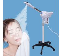 MEHOOSPVN Vapore Viso Verticale Sauna Viso Pulitore Pori A Vapore Macchina SPA Umidificatore Nano Ionico Apparecchio A Vapore Bellezza Caldo e Freddo Idratante Bellezza, Bianco