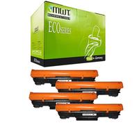 Mehrwegtoner 4 cartucce HP W1420A (142A) con chip, compatibili con HP 142A, nero per HP Laserjet M110we, M110w, MFP M140we e MFP M140w (confezione da 4 nero)