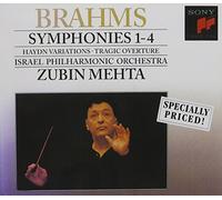 Israel Philharm Symphonies 1-4 / Tragic Overture Op 81 / Variations on a Th (CD)