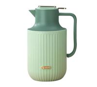 MEHWSAR Caraffa Termica for caffè da 1,5 l, con Coperchio for visualizzazione della Temperatura, brocca for Acqua Calda for Uso Domestico, Borraccia isolata for casa, Ufficio, Viaggio(Groen)