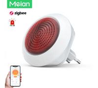 Meian Tuya 100dB Sirena di allarme Wireless Sirena Alarma Collegamento Protezione di sicurezza Controllo tramite APP Smart Life ZigBee 3.0 Gateway