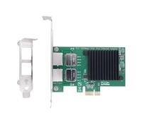 MEIBAOGE 10/100/1000Mbps PCIE Adattatore di rete I350T2 2X Porte PCIE 1X Ethernet Server Scheda di rete