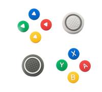 MEIBAOGE 10 in 1 Silicone Pollice Grip Caps Set per Nintendo Switch/Switch OLED Confortevole Antiscivolo Gioco Maniglia Rocker Cover