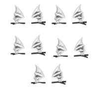 MEIBAOGE 10pcs Devils Skull Wing Hairclip Lolitas scuro Hairpin Creativo Halloween Barrettes per donne alla moda