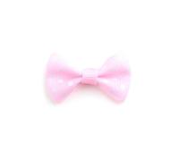 MEIBAOGE 500 fiocchi colorati a pois per realizzare forcine per capelli, nastro grosgrain per decorazioni, 4 x 2,5 cm, rosa