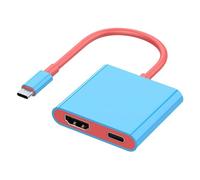 MEIBAOGE Adattatori 2 in 1 da USB C a HDTV, comoda base per docking station, facile espansione del dispositivo per gli utenti appassionati