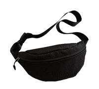 MEIBAOGE Borsa a tracolla unisex casual vintage borsa a tracolla borsa da vita sport giapponese petto pack per uomini e donne, nero, Length 30cm