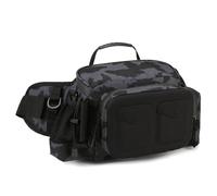MEIBAOGE Borsa da trasporto per attrezzi da pesca multitasche, borsa per attrezzatura da pesca, borsa a tracolla in tessuto Oxford portatile per esterni