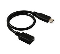 MEIBAOGE Cavo adattatore da mini USB a tipo C, 27 cm, nero, testa dritta, ricarica 5 V 2 A e trasferimento dati 480 Mbps, compatibile con dispositivi di tipo C