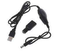 MEIBAOGE Cavo di alimentazione USB 2 in 1 da maschio a femmina/5,5 x 2,1 mm, per ventola a LED da 5 V e altri dispositivi