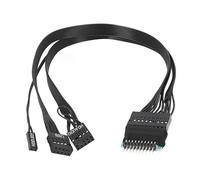 MEIBAOGE Cavo di collegamento 19Pin Mainboard del computer 19PIN 20Pin avanti al cavo inverso per il cavo normale della scheda madre installa