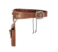 MEIBAOGE Marsupio in pelle vintage steampunk, accessorio per costume medievale, cosplay, marsupio per viaggi all'aperto e uso quotidiano
