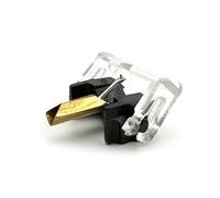 MEIBAOGE Puntina di ricambio per giradischi Shure M44G M44-7 M55E N44-7 con controllo accurato, nero