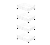 MEIBAOGE Scaffalatura mobile regolabile dello scaffale di altezza per l'organizzazione della camera da letto Supporto robusto del acciaio al carbonio