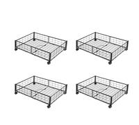 MEIBAOGE Scaffalatura mobile regolabile dello scaffale di altezza per l'organizzazione della camera da letto Supporto robusto del acciaio al carbonio