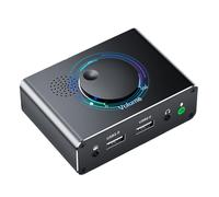 MEIBAOGE Scheda audio esterna USB Adattatore USB per PC Laptop Desktop Scheda audio stereo con interfacce da 3,5 mm Controllo volumi USB